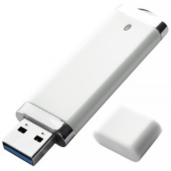 Флешка пластиковая, USB 3.0, белый (0707-2 USB3.0)
