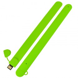 Флешка-браслет силиконовая, USB 2.0, зелёный (0993-5)