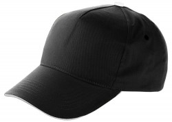 Кепка No Brand, чёрный - белый кант (95911401)