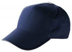 Кепка No Brand, тёмно-синий - белый кант (95911405)