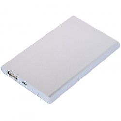 Зарядное устройство (Powerbank) 4000 мАч, металл, серебристый (E122-1)