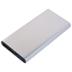 Зарядное устройство (Powerbank) 11000 мАч, металл, серебристый (E138)