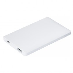 Зарядное устройство (Powerbank) 2000 мАч, пластик, белый (E284)