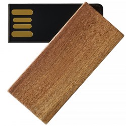 Флешка из дерева, USB 2.0, коричневый (S0253-2)