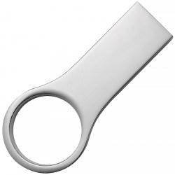 Флешка металлическая, USB 2.0, серебристый (S0495-1)