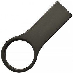 Флешка металлическая, USB 2.0, чёрный (S0495-4)