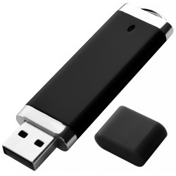 Флешка пластиковая, USB 2.0, чёрный (S0707-6)