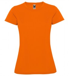 Футболка женская ROLY Montecarlo Woman, ярко-оранжевый (fluor orange) (2526)