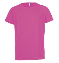 Футболка детская SOL’S Sporty Kids, неон розовый (01166129)