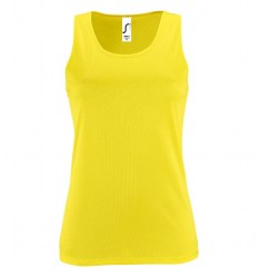 Топ женский SOL’S Sporty TT Women, неон жёлтый (02117306)