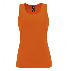 Топ женский SOL’S Sporty TT Women, неон оранжевый (02117404)