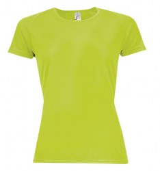 Футболка женская SOL’S Sporty Women, неон зелёный (01159286)
