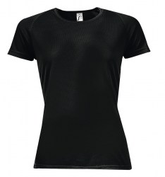 Футболка женская SOL’S Sporty Women, чёрный (01159312)