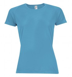 Футболка женская SOL’S Sporty Women, морской (01159321)