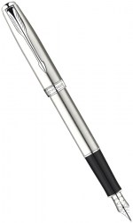 Ручка перьевая PARKER Sonnet 08 Stainless Steel CT FP F (84 612)