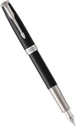 Ручка перьевая PARKER Sonnet Black Lacquer CT FP F (86 111)