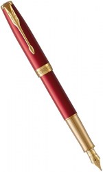 Ручка перьевая PARKER Sonnet Intense Red GT FP F (86 211)
