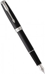 Ручка перьевая PARKER Sonnet Matte Black Lacquer CT FP F (84 911)