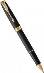 Ручка-роллер PARKER Sonnet Matte Black Lacquer GT RB (84 822)