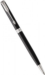 Ручка шариковая PARKER Sonnet Slim Black Lacquer CT BP (86 131)